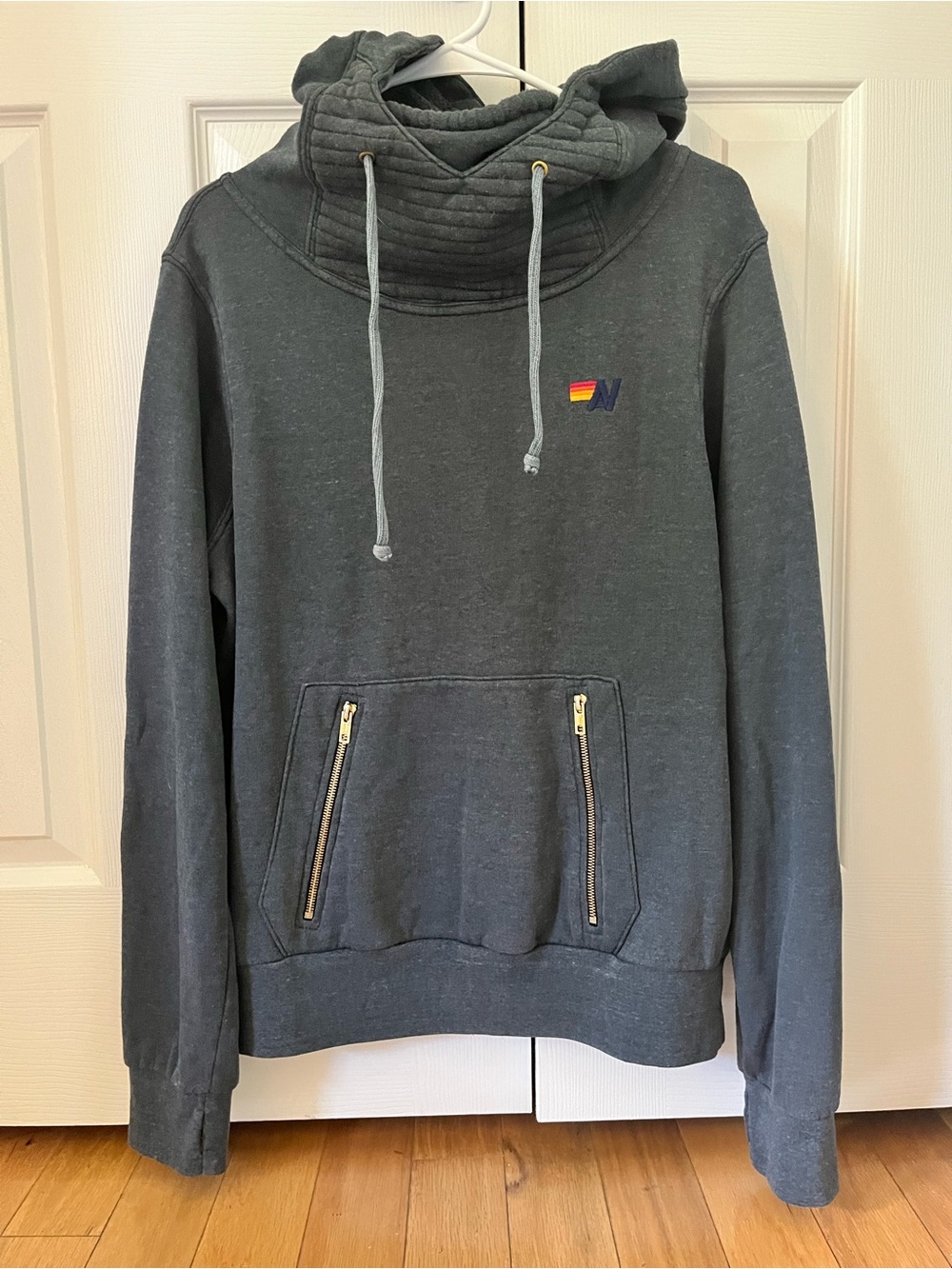 Aviator Nation Ninja Hoodie Charcoal Gray Size M 🩶